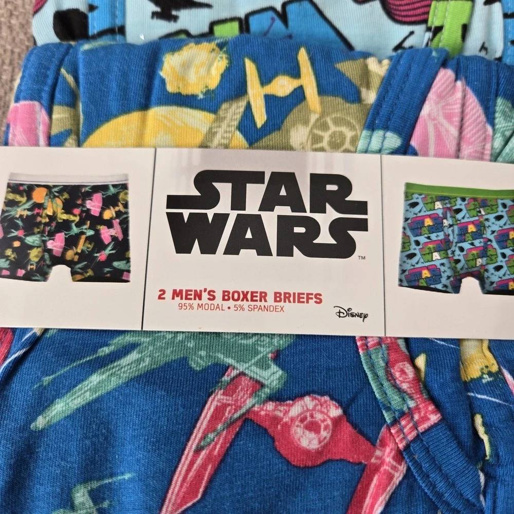 4 Pair Mens Small Disney Star Wars / Goof Troop‎ Powerline Soft Boxer Briefs